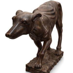 Greyhound Wooden Sculpture