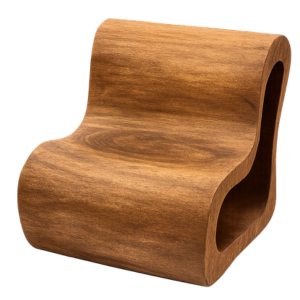 Curved Wood Chair